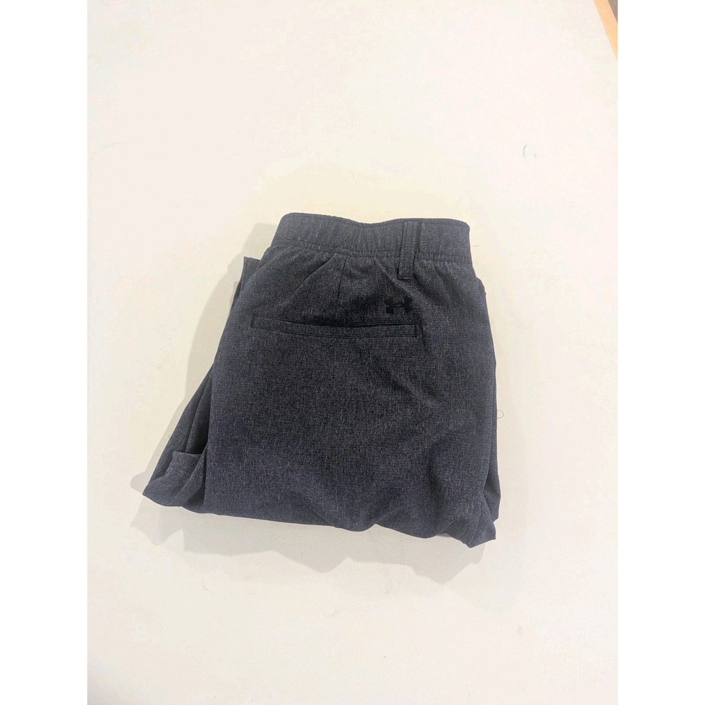 UNDER ARMOUR Golf Pants Trouser Mens 38x32 Gray Heather Blue Tapered Leg